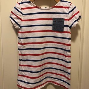 red white & blue t-shirt dress